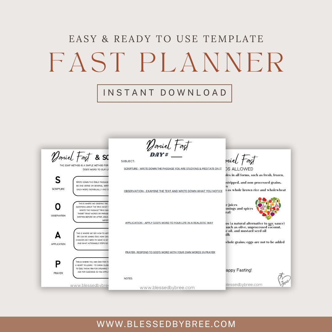 21Day Daniel Fast Workbook (Digital Download)