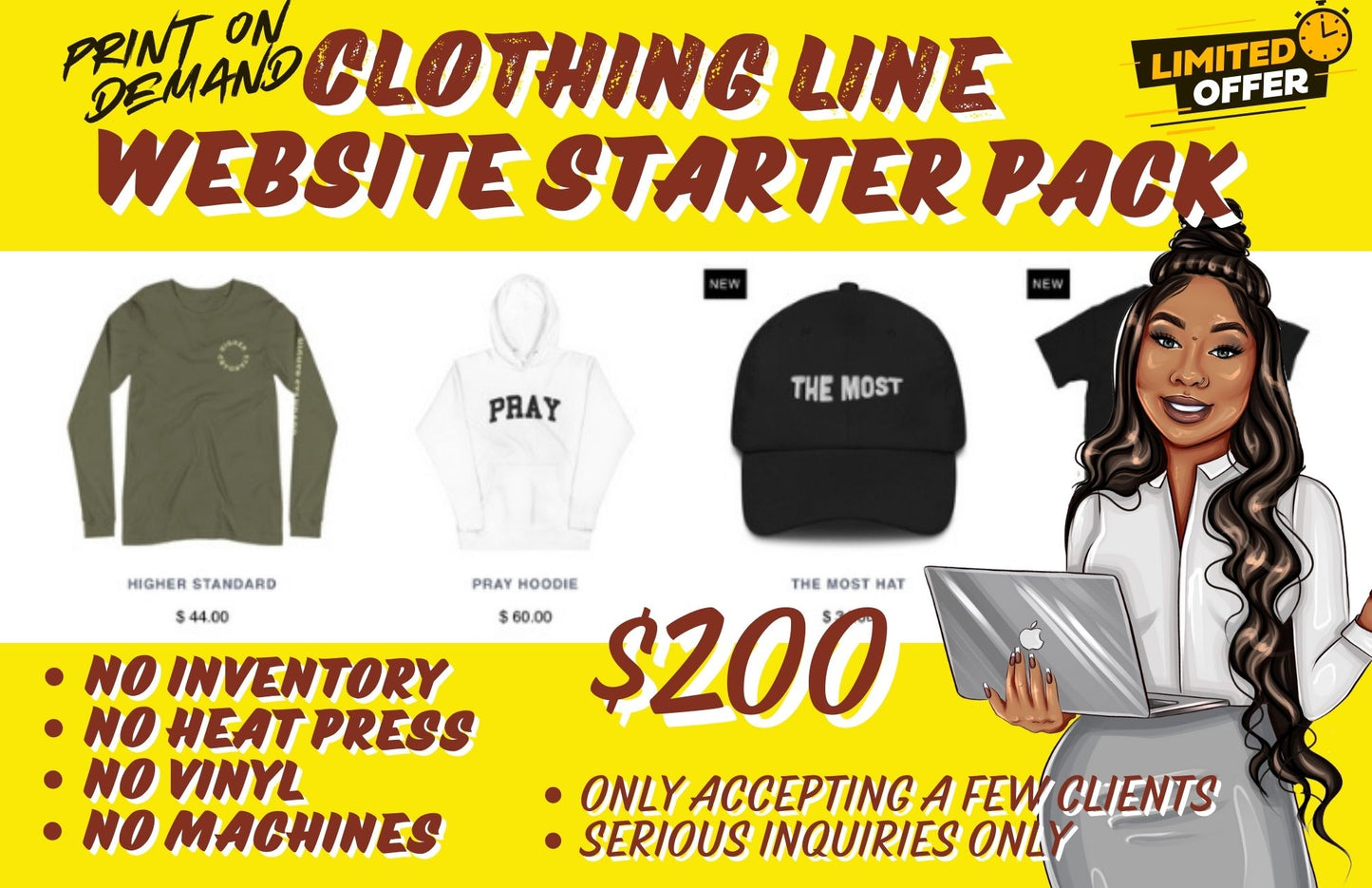 Clothing Line Website Starter Pack