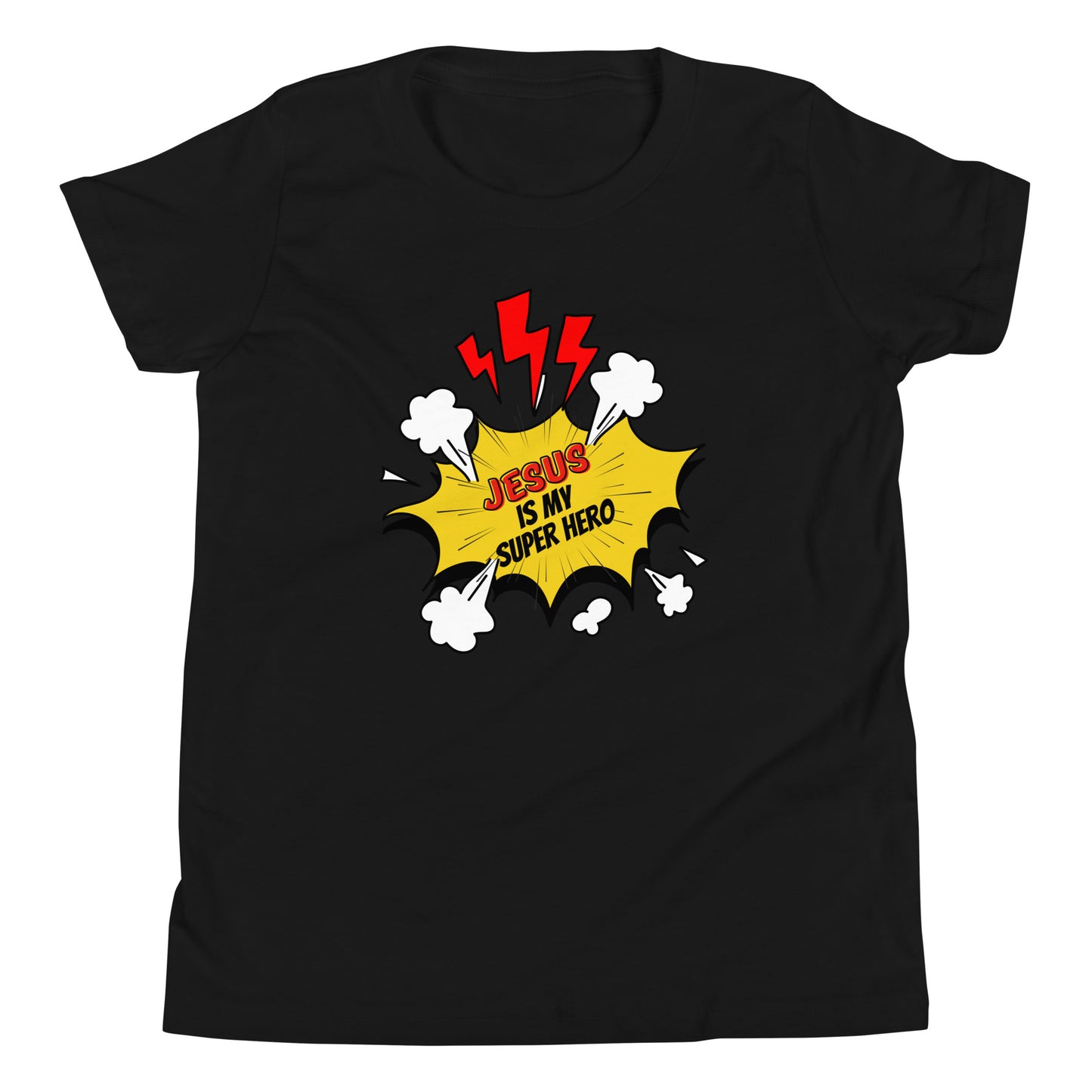 Jesus Super Hero Youth Short Sleeve T-Shirt