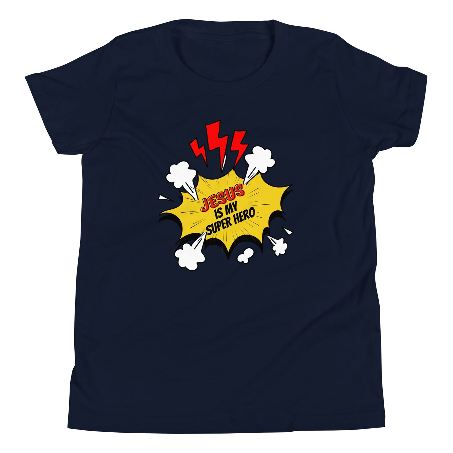 Jesus Super Hero Youth Short Sleeve T-Shirt
